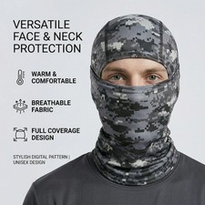 Camo Balaclava Face Mask UV Protection Ski Sun Hood Tactical Masks for Men Women