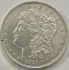 1921 P Morgan Silver Dollar in good condition,circulated