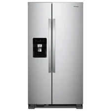 Whirlpool 24.6-cu ft Standard-Depth 36-in Wide Side-by-Side Refrigera WRS315SDHZ