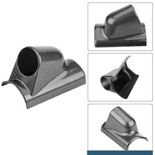 52MM Car Carbon Fiber A Pillar Gauge Pod Black Single Hole Gauge Holder Racing