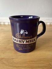 Cadbury's Dairy Milk The Taste The Chocolate Purple Coloroll Ceramic Tea Mug VGC