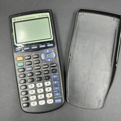 Texas Instruments TI-83 Plus Graphing Calculator w/ Cover Tested & Working