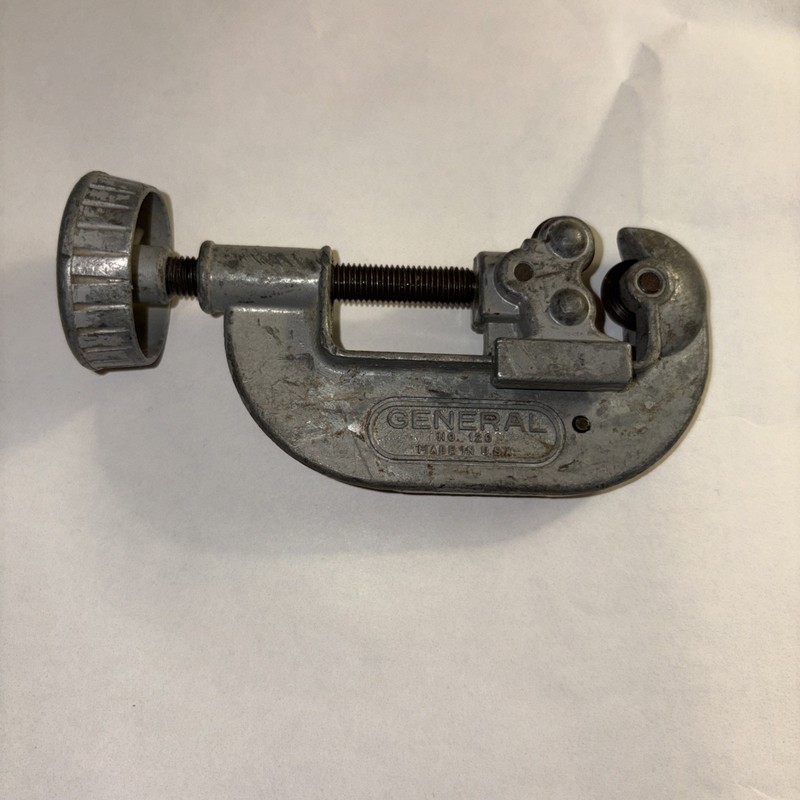 General Tools No.120 Screw Metal Pipe Tubing Conduit Cutter 1/8" to 1-1/8 OD #2