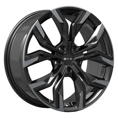 RTX Venom Wheel 18x7.5 (42, 5x114.3, 67.1) Black Single Rim