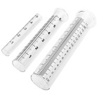 3 Pcs Water Measurement Rain Gauge Test Tube for The Garden Outdoor Gauges