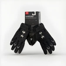 Under Armour Spotlight Ultra GG Football Gloves Black Size Large MSRP $45.00