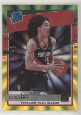 2020-21 Panini Donruss Rated Rookies Green & Yellow Laser CJ Elleby #223 0bg1