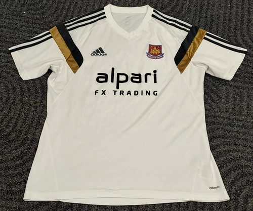 WEST HAM UNITED FC: 2014/15 ADIDAS/ALPARI TRAINING SHIRT/JERSEY: ADULT SIZE L !!