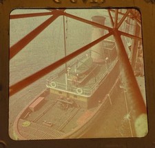 Vintage Glass Super Slide Boat