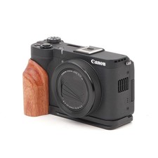 Solid Wood Handle Grip for Canon V1 Camera PowerShot V1 Arca base Baseplate