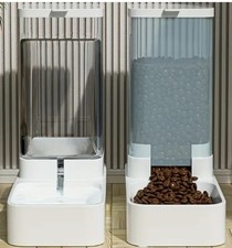 Automatic Dog Feeder and Dog Water Dispenser. Gravity Pet Feeder