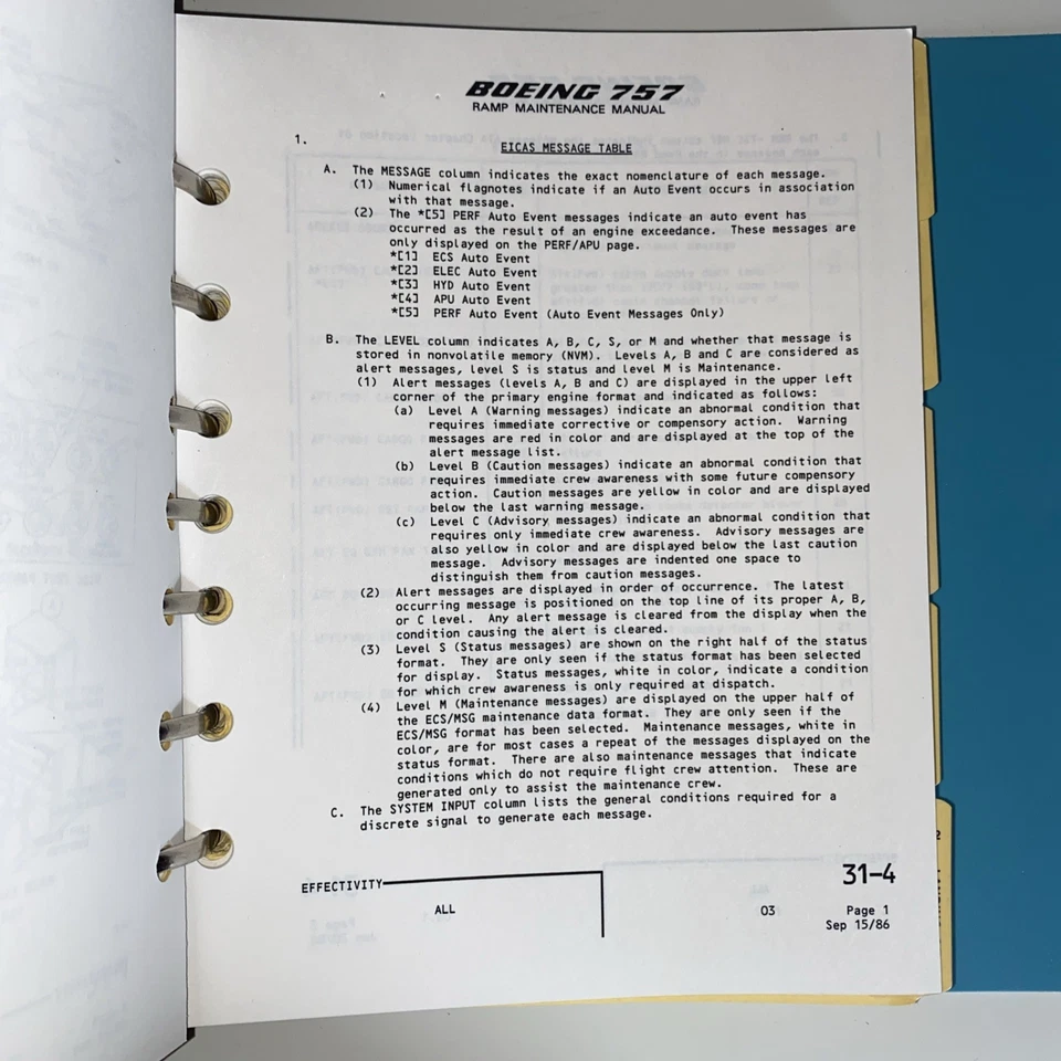 USED EL AL Boeing 757 Ramp Maintenance Manual | EL AL Airlines Israel | RMM - Image 4 of 4