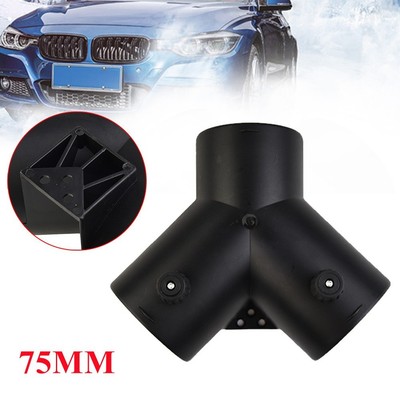 75mm Y Branch Duct Splitter Outlet Connector W/ Regulator Flap Valve/for Heater