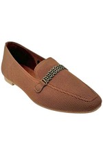 Skechers Women's Cleo Snip Recycled Vegan Knit Loafers Cinnamon