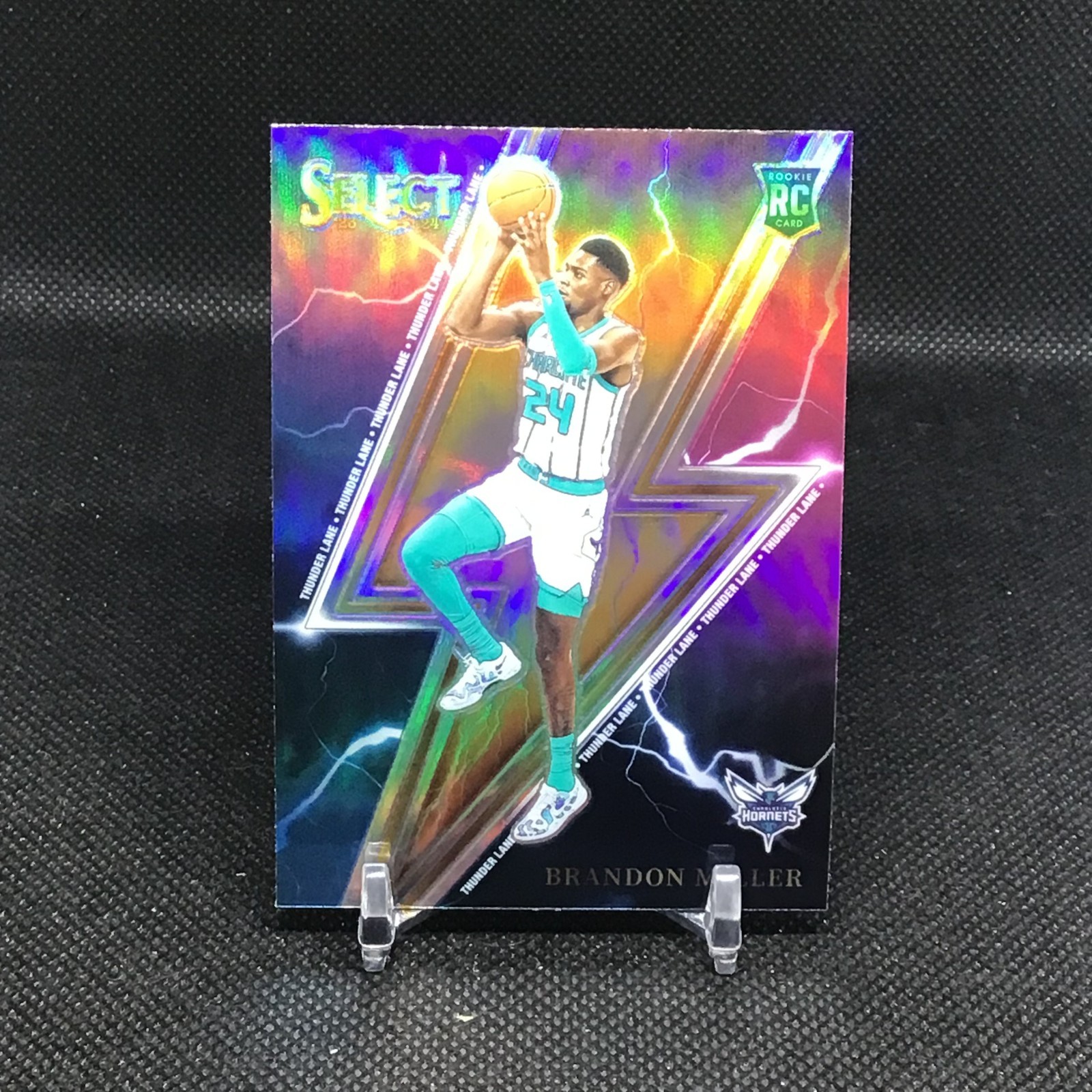 2023-24 Panini Select Thunder Lane Silver Brandon Miller #12 B