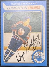 O-Pee-Chee Wayne Gretzky Rookie Autographed Rookie Reprint Card. rookie card picture