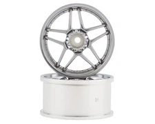 Topline Blitz BRW03 5-Split Spoke Drift Wheels (Matte Chrome) (2)
