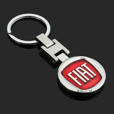 Metal H-buckle Keychain Car Key Ring Key Holder Auto Accessory Gifts Fit Fiat