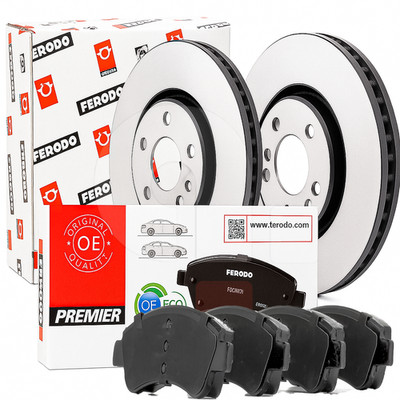 Front brake discs and pads Ferodo DS DS3 Citroen DS3 petrol and diesel