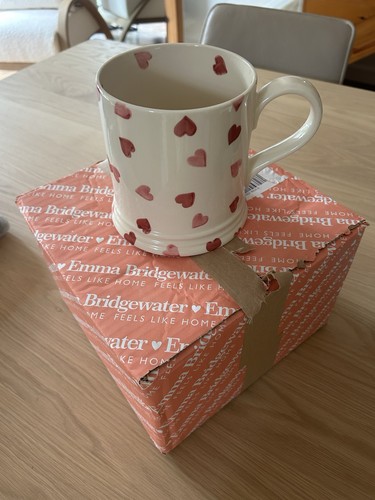 RARE 2pt Heart Emma Bridgewater Mug - Picture 2 of 5