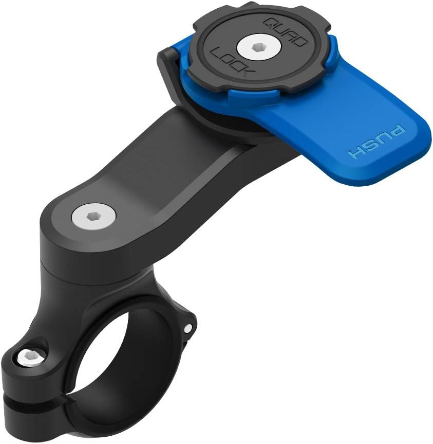 Support Guidon Moto Quad Lock Fixation Anti Chute pour Smartphone Galaxy et iPhone