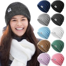 Winter Fleece Warm Cap Windproof Ski Skull Cap Running Beanie Hat for Men Women