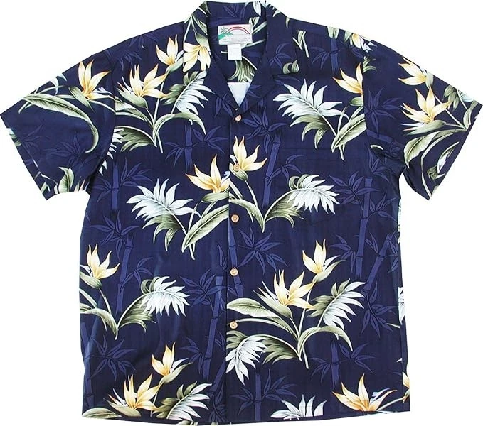 Paradise Found Mens Paradise Rayon Shirt in Navy Blue, XL
Opens in a new window or tab