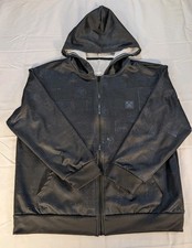 Minecraft Creeper Hoodie Large Black Full Zip Youth Gamer Jacket Hooded Zip Up