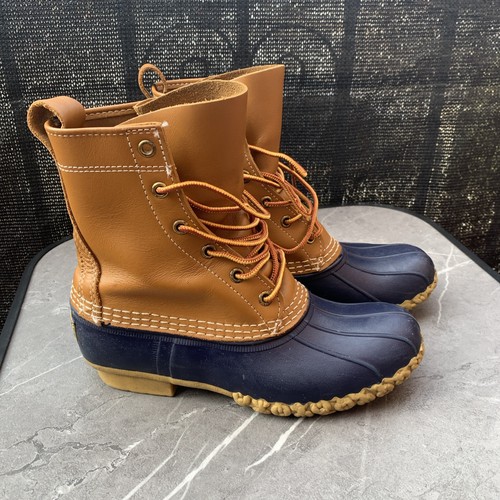 vintage LL BEAN Duck, bottes basses pour hommes, 7 m, cuir marron imperméable « Bean Boots