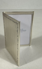 Things Remembered Silver Desk Picture Frame 3”x3.5” Helen Keller Quote