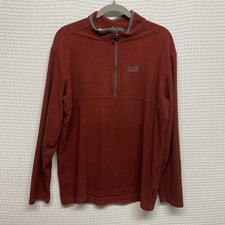 Jack Wolfskin Fleece Men s XL  Dark Rust Quar...
