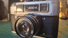 FED 4 35mm Rangefinder Camera, Industar 61 L/D 55mm f2.8 lens + Weston meter