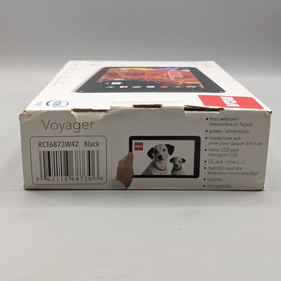 New RCA Voyager RCT6873W42 7" 16GB Tablet Android 6.0 OS Black - Image 4 of 4