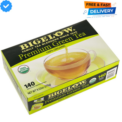 Bigelow Premium 100% Organic Green Tea Bags, 140 Count