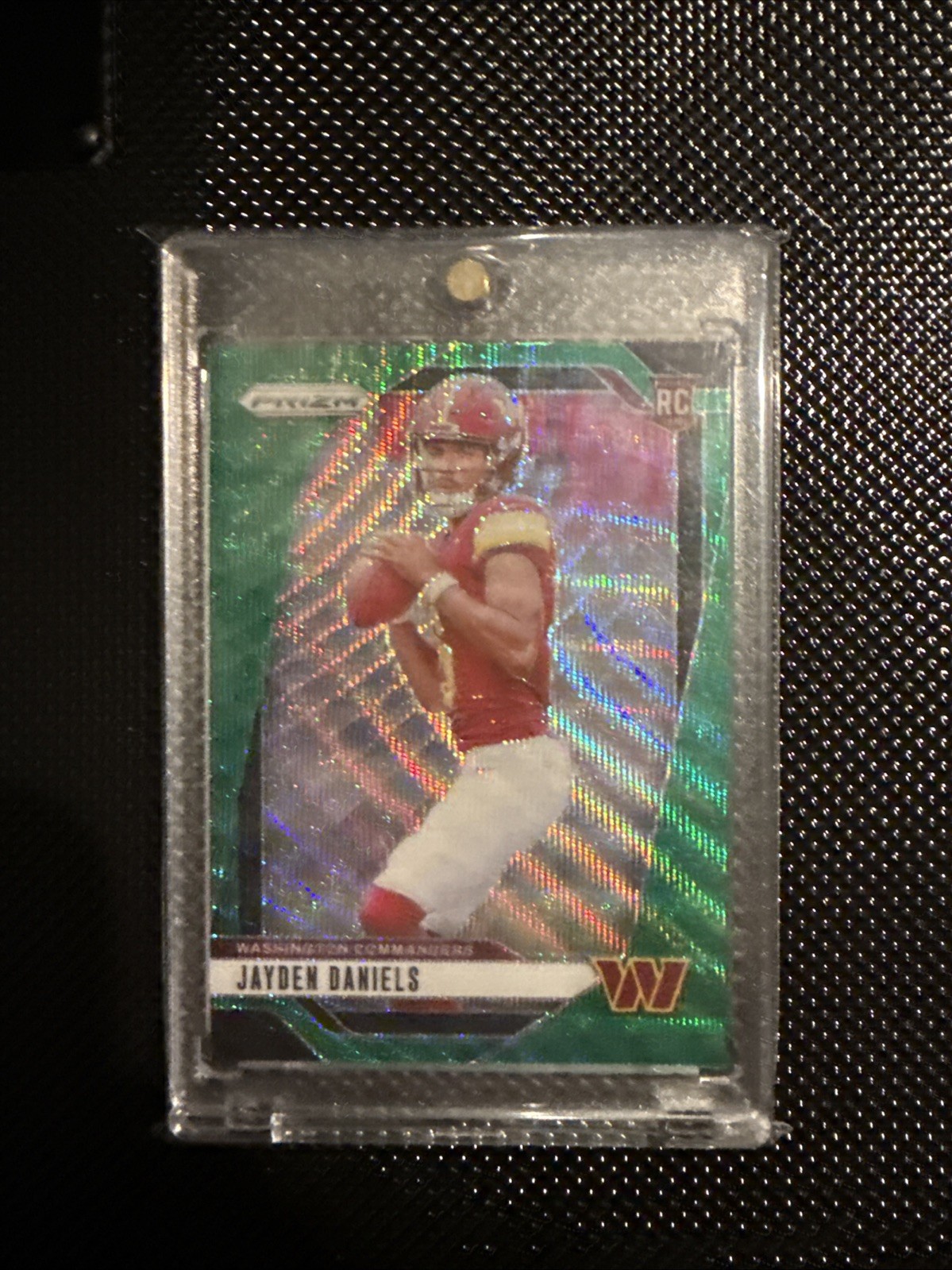 2024 Panini Prizm - Rookies Jayden Daniels #347 Green Wave Prizm (RC)