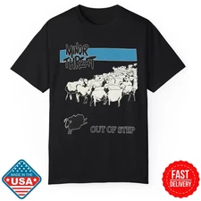 SALE | Unisex Minor Threat Out of Step Graphic Tee -Cotton Casual Summer T-Shirt