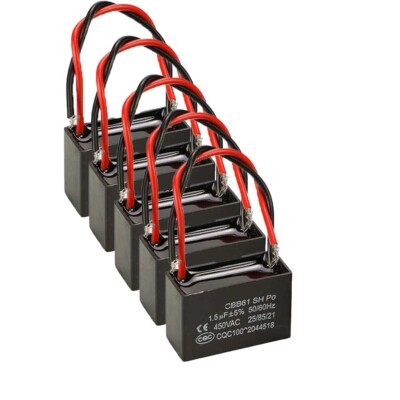 1x CBB61 Start Capacitor 1.5UF Fan Capacitor Capacitor 450v 40/70/21