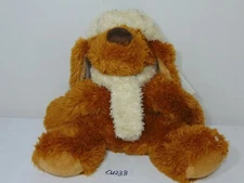 ST. JUDE HUGFUN HUG FUN GRAHAM BEAN PLUSH PUPPY DOG STUFFED ANIMAL SCARF HAT 