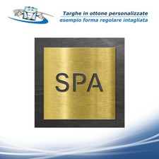 Targhe in acrilico trasparente forma ovale