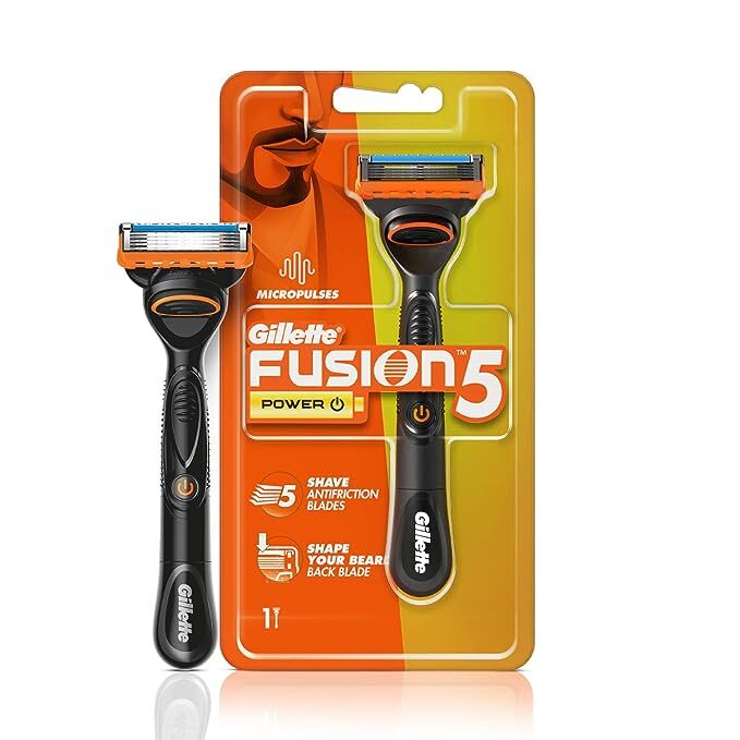 Gillette Fusion Power Razor for Men | 1 Pc | With styling back
