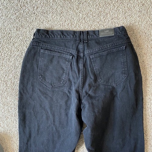 Jeans Lee donna mamma taglia 18L lungo nero vita alta gamba affusolata - Foto 5 di 9