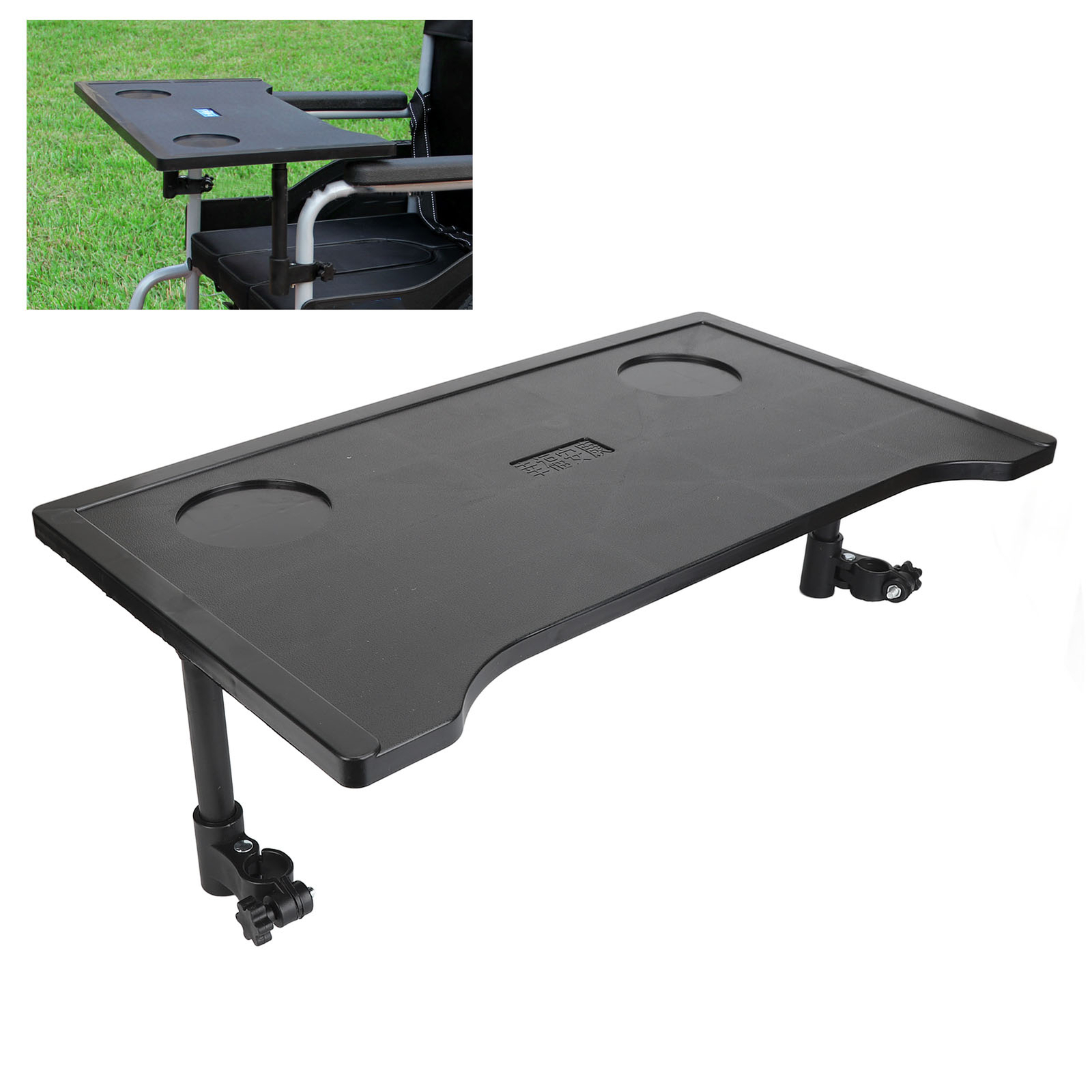 Wheelchair Tray Table With Cup Holder Removable Non Slip Wheelchair Lap Tray