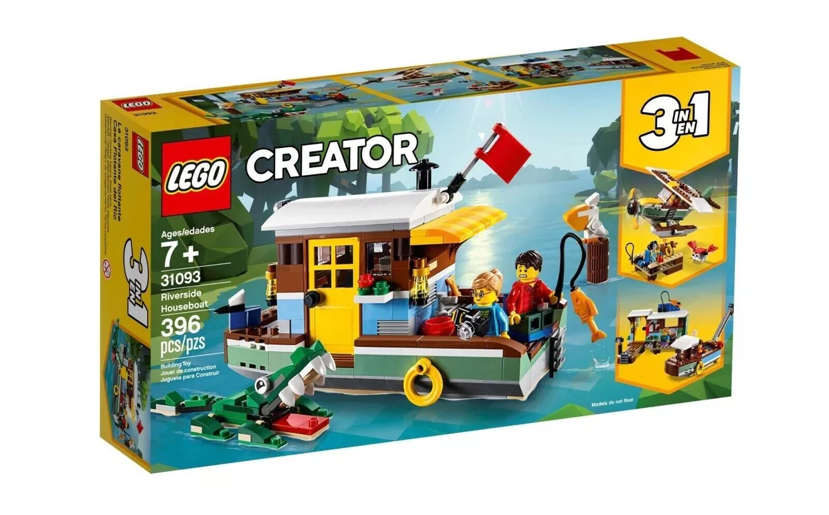 LEGO Creator Riverside Houseboat Building Set 31093 New