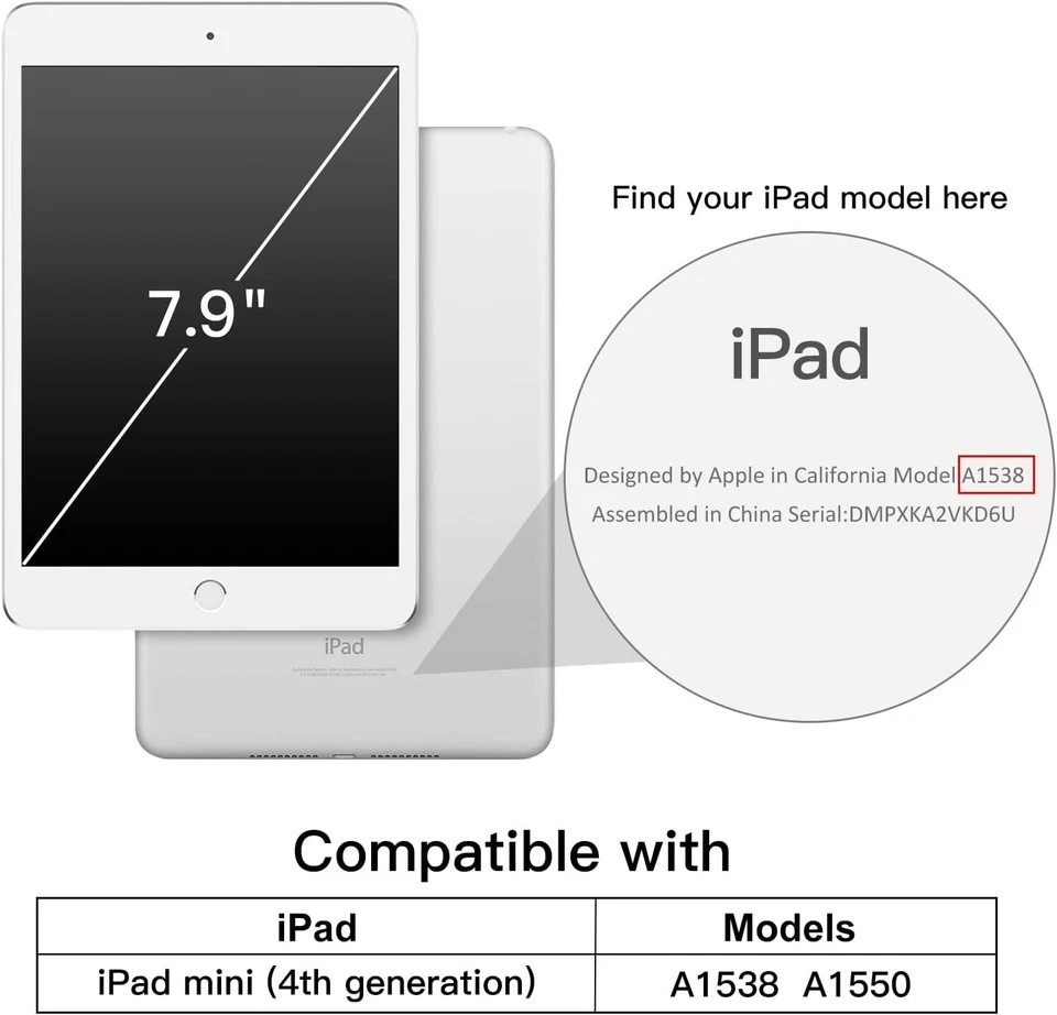 Official Genuine incipio iPad Mini 4 (4th Generation) Smart Folio Case Cover - Image 2 of 4