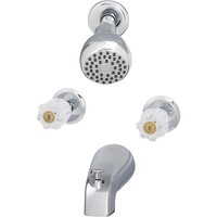 Home Impressions 2 Acrylic Handle Tub & Shower Faucet Fancy Chrome Finish Home Impressions 2 Acrylic Handle Tub & Shower Faucet Fancy Chrome Finish