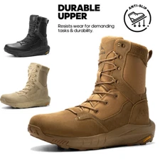 NORTIV 8 Men's Tactical Military Work Boots Motorcycle Lightweight Combat Boots