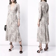Reformation NEW Jaz Wrap Midi Dress In Python Size XS