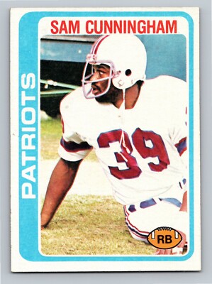 1978 Topps Football Card #341 Sam Cunningham New England Patriots 