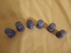 Lot of 6 Vintage Currier & Ives Thimbles Porcelain Collectible Winter Collection — photo 3