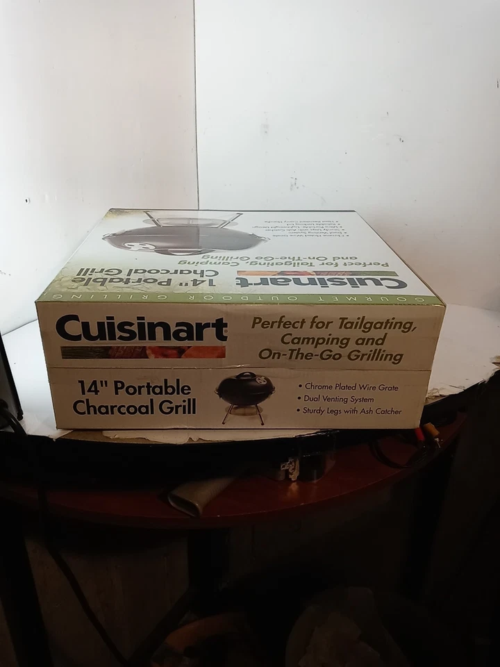 Cuisinart CCG-190 Portable Charcoal Grill, 14-Inch, Black New  - Image 4 of 4